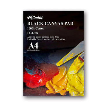 Studio Black Canvas Pad A4 The Stationers